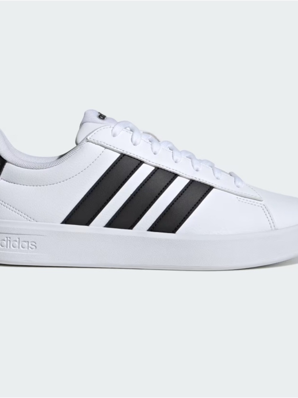 adidas White and Black Low-Top Sneaker
